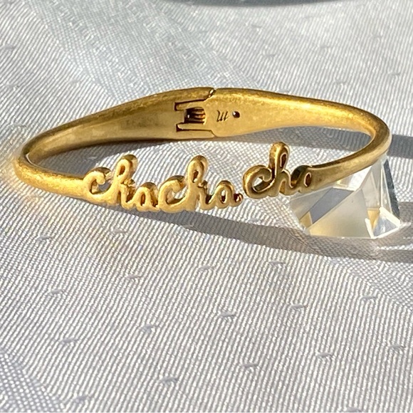 Madewell Hinged Gold Tone Open Cuff Bracelet 6.5" - Picture 1 of 14